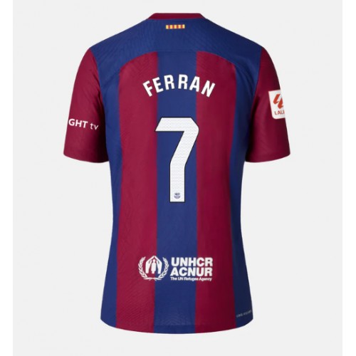Ženski Nogometni dresi Barcelona Ferran Torres #7 Domači 2023-24 Kratek Rokav